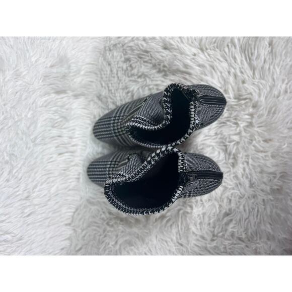 Aldo Boots Womens Size 6M Houndstooth Plaid Block Heel Zip - Picture 7 of 14